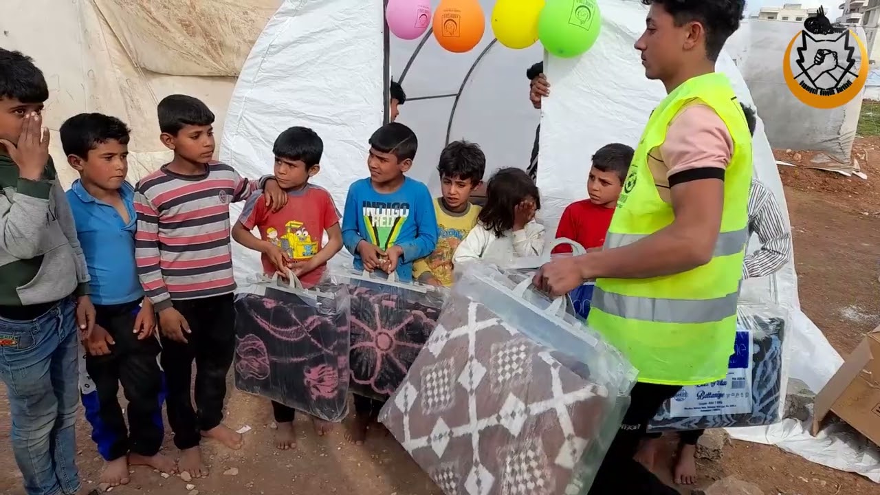 SURİYE'DEKİ DEPREMZEDELERE BATTANİYE DAĞITIMIMIZ DEVAM EDİYOR