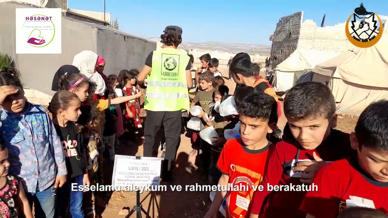 AZERBAYCAN'DAKİ MÜSLÜMANLARDAN SURİYE'DEKİ MÜSLÜMANLARA YEMEK İKRAMI