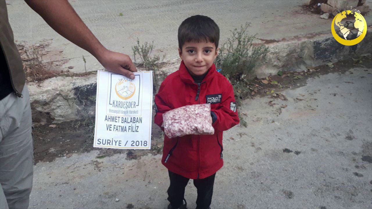 Suriye'de hayır kurbanı