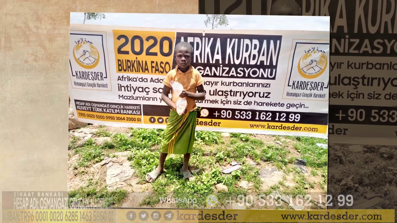 BURKİNA FASO'DA KESİLEN KURBANLARINIZI İHTİYAÇ SAHİPLERİNE ULAŞTIRIYORUZ