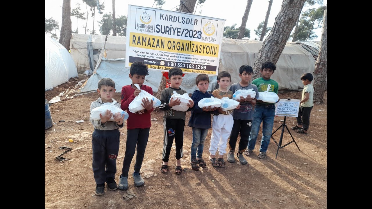BU YIL DA SURİYE'DE İFTAR ORGANİZASYONUMUZU GERÇEKLEŞTİRİYORUZ