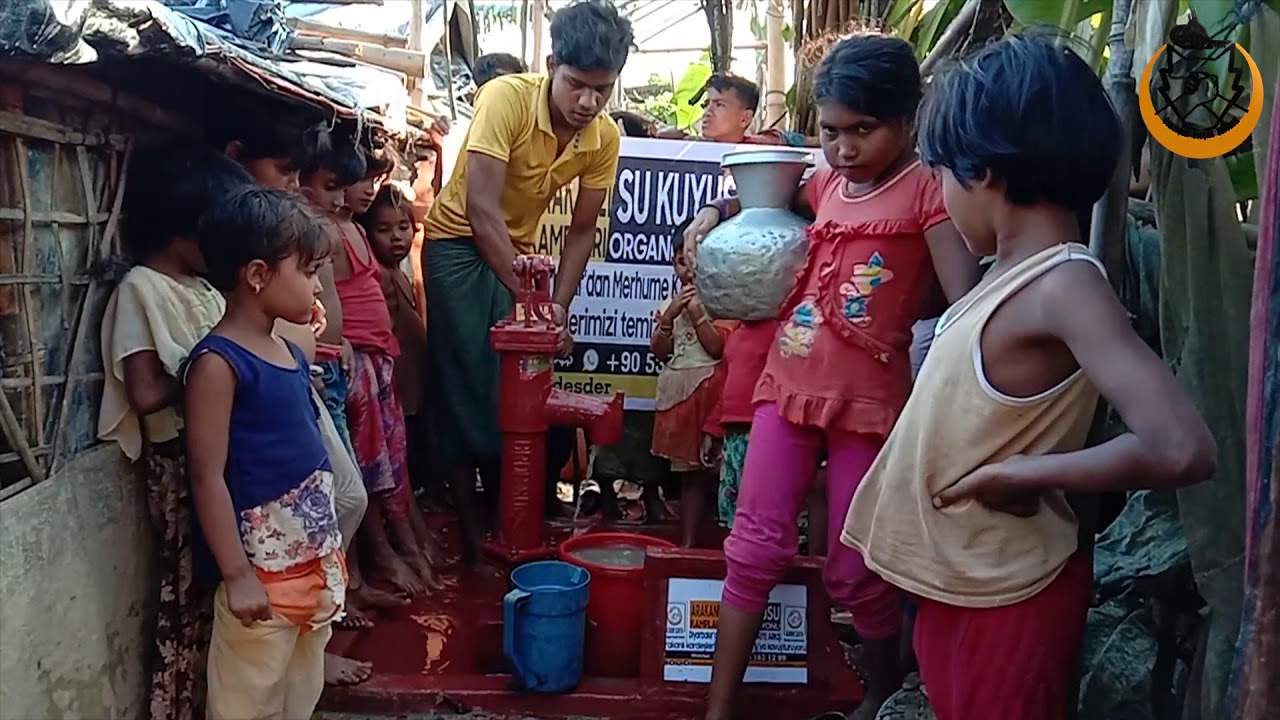 ARAKAN'IN MAZLUM ÇOCUKLARINI SU KUYUSU AÇARAK SEVİNDİR