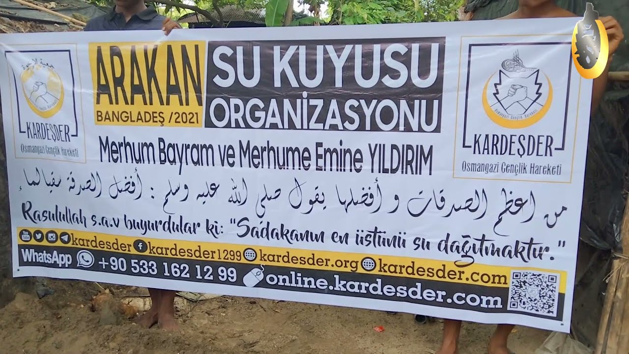 SADAKANIN EN ÜSTÜNÜ SU DAĞITMAKTIR