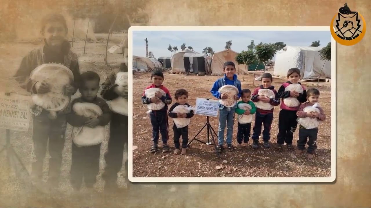 ÇADIR KENTLERDE KALAN MAZLUM KARDEŞLERİNİ EKMEK İLE SEVİNDİR