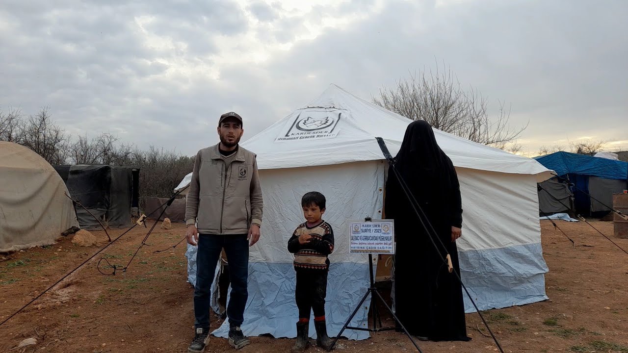 SURİYE'DE ÇADIR YARDIMLARINIZI DEPREM MAĞDURLARINA ULAŞTIYORUZ