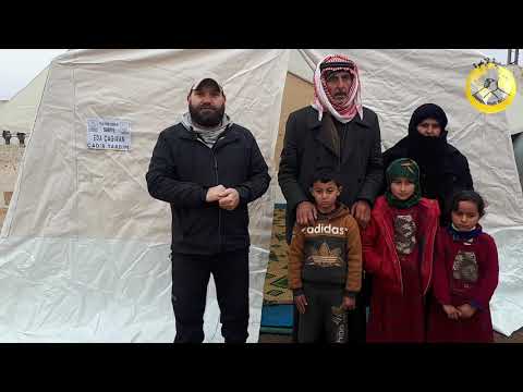 ÇADIRI DAHİ OLMAYAN AİLELER BİÇARE YARDIMLARINIZI BEKLİYOR