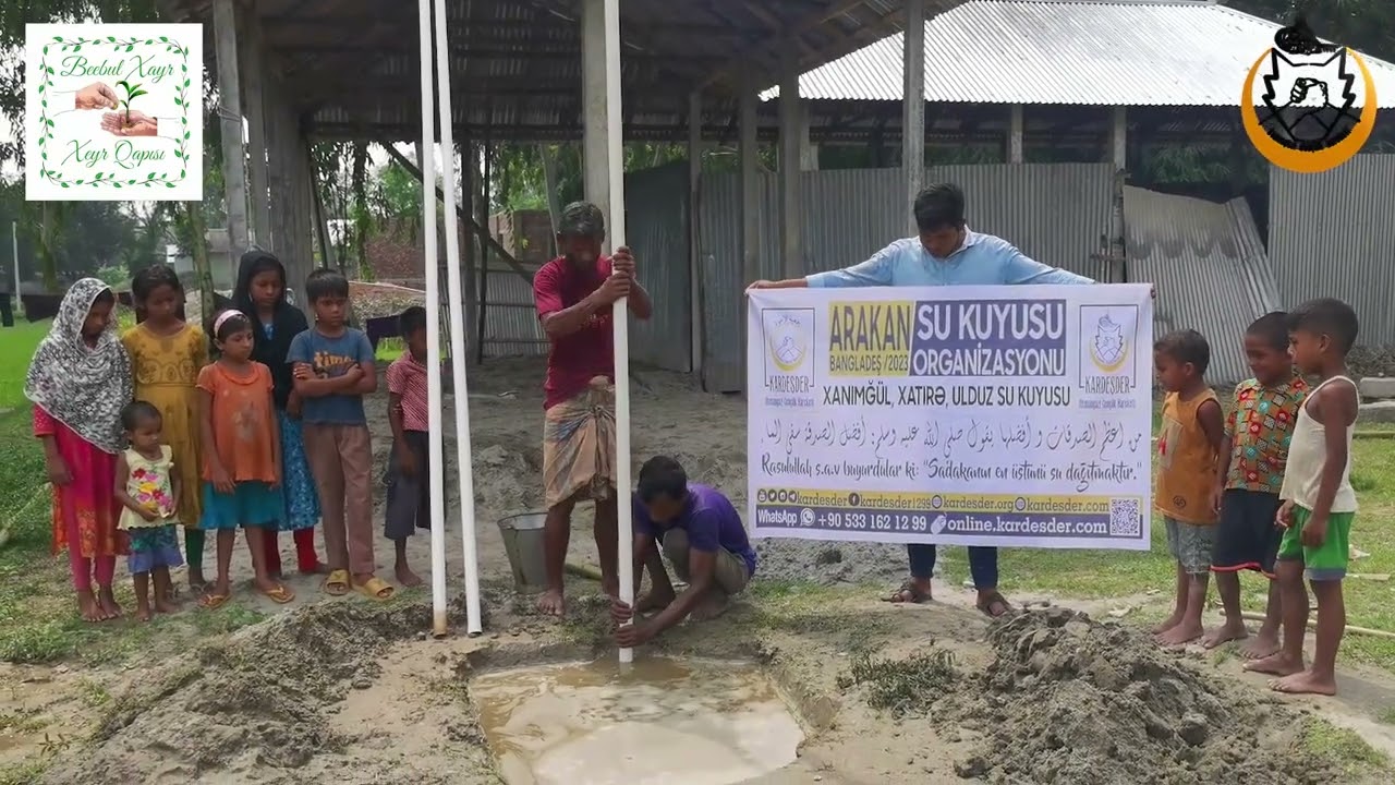 ARAKANLI KARDEŞLERİMİZE SU KUYUSU AÇTIRIYORUZ