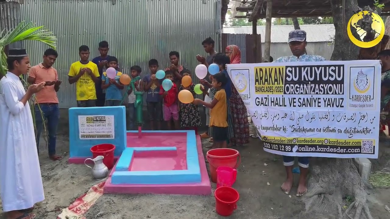 ARAKANLI MAZLUM KARDEŞLERİMİZİ TEMİZ SUYA KAVUŞTURDUK