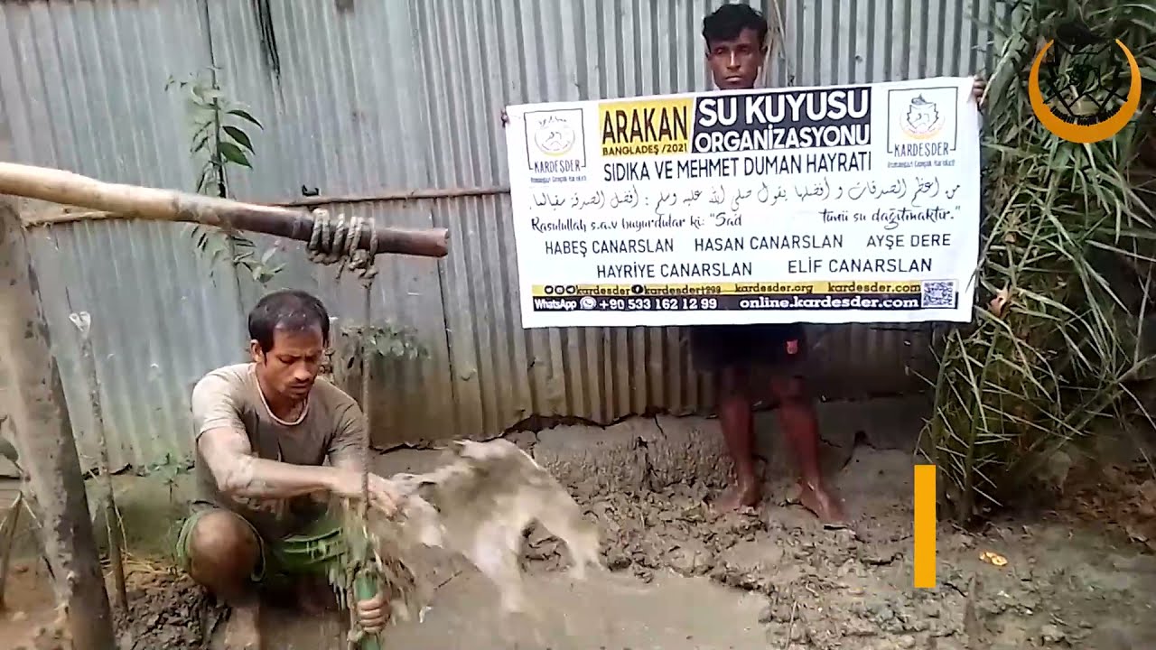ARAKANLI KAMPLARINDA İÇME SUYUNA İHTİYAÇ DEVAM EDİYOR