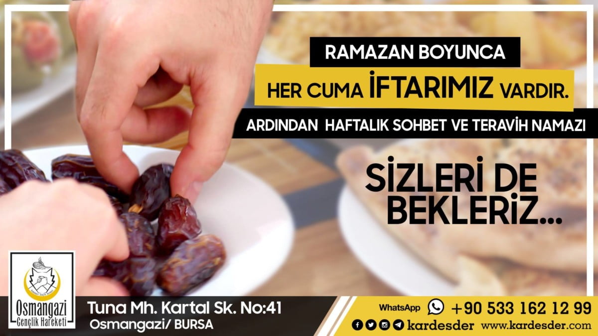 RAMAZAN BOYUNCA HER CUMA İFTAR 01