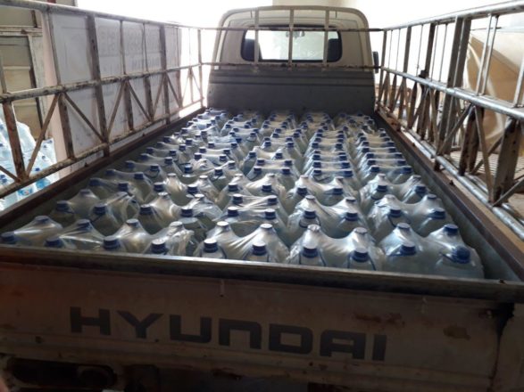 Savaş bölgelerinde su dağıtımı Suriye 28