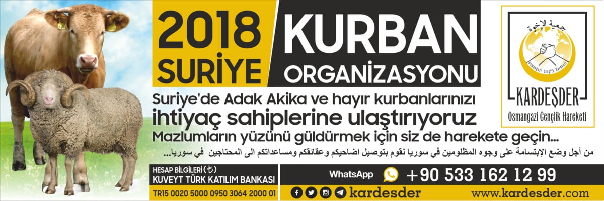 Suriyede sıcak çatışma bölgelerinde Kurbanlarınızı kesiyoruz 01