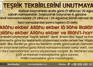 Teşrik tekbirleri başladı 01
