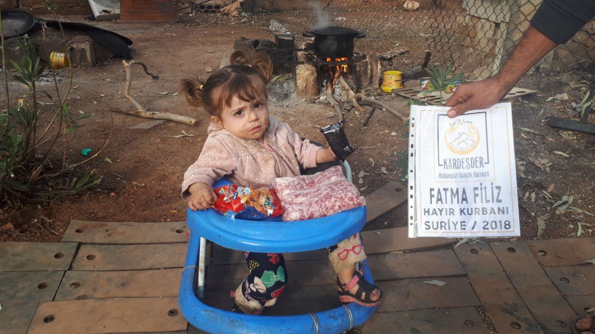 Suriyede hayır kurbanlarınız mazlumları sevindiriyor 01