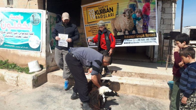 Aşevimiz için bağışlanan iki adet kurban 06