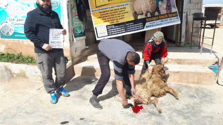 Aşevimiz için bağışlanan iki adet kurban 13