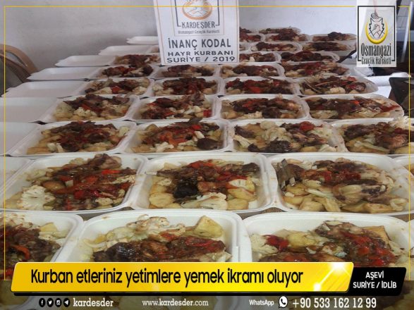 Kurban etleriniz yetimlere yemek ikramı oluyor 03