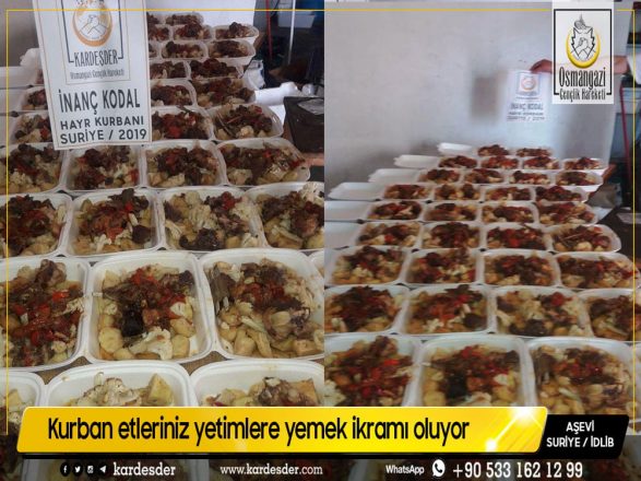 Kurban etleriniz yetimlere yemek ikramı oluyor 04