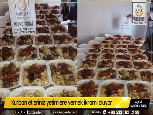 Kurban etleriniz yetimlere yemek ikramı oluyor 04