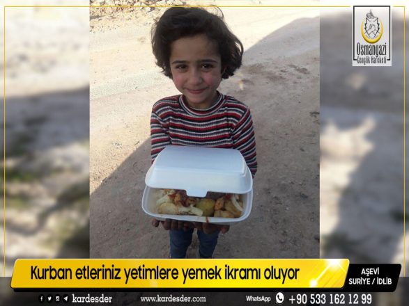Kurban etleriniz yetimlere yemek ikramı oluyor 07