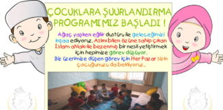 ÇOCUKLARA ŞUURLANDIRMA PROGRAMIMIZ BAŞLADI 01