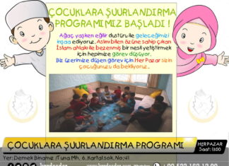 ÇOCUKLARA ŞUURLANDIRMA PROGRAMIMIZ BAŞLADI 01