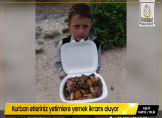 Aşevimize yapılan akika kurbanı bağışı yetim sofralarına ulaştırıldı 11