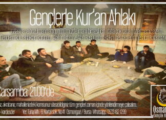 GENÇLERLE KURAN AHLAKI DERSLERİMİZE BEKLİYORUZ 01