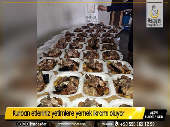 Aşevimize yapılan akika kurbanı bağışı yetim sofralarına ulaştırıldı 05