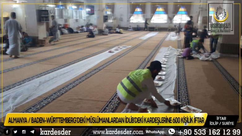 ALMANYADAN İDLİBE 600 KİŞİLİK KARDEŞLİK İFTARI 15