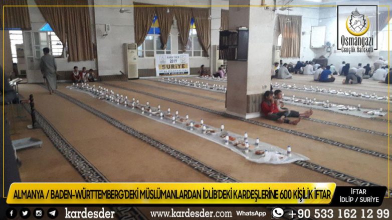 ALMANYADAN İDLİBE 600 KİŞİLİK KARDEŞLİK İFTARI 56