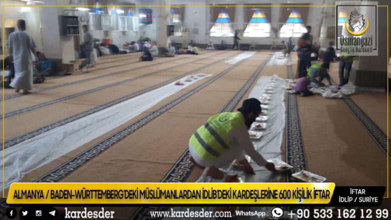 ALMANYADAN İDLİBE 600 KİŞİLİK KARDEŞLİK İFTARI 15