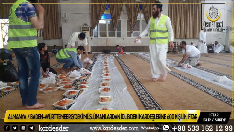 ALMANYADAN İDLİBE 600 KİŞİLİK KARDEŞLİK İFTARI 21
