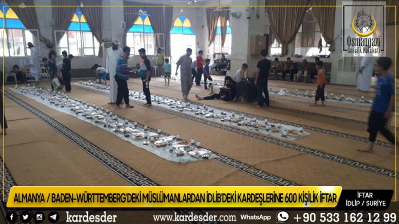 ALMANYADAN İDLİBE 600 KİŞİLİK KARDEŞLİK İFTARI 28