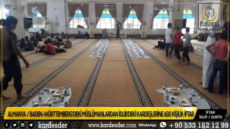 ALMANYADAN İDLİBE 600 KİŞİLİK KARDEŞLİK İFTARI 46
