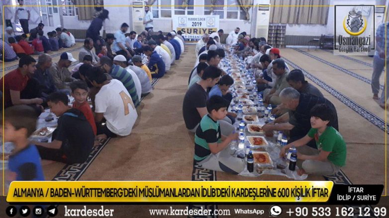 ALMANYADAN İDLİBE 600 KİŞİLİK KARDEŞLİK İFTARI 47