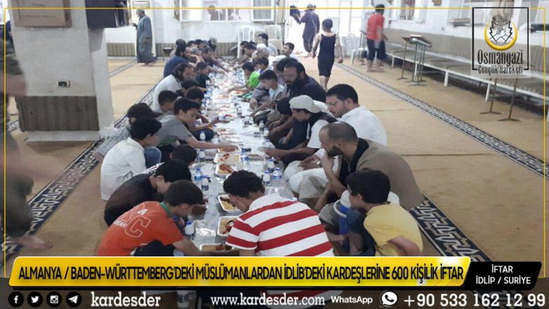 ALMANYADAN İDLİBE 600 KİŞİLİK KARDEŞLİK İFTARI 57