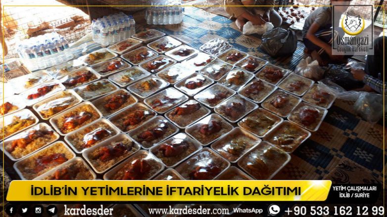 İDLİBİN YETİM VE ÖKSÜZLERİ İÇİN İFTARİYELİK DAĞITIMI 03
