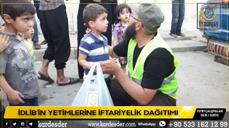 İDLİBİN YETİM VE ÖKSÜZLERİ İÇİN İFTARİYELİK DAĞITIMI 15