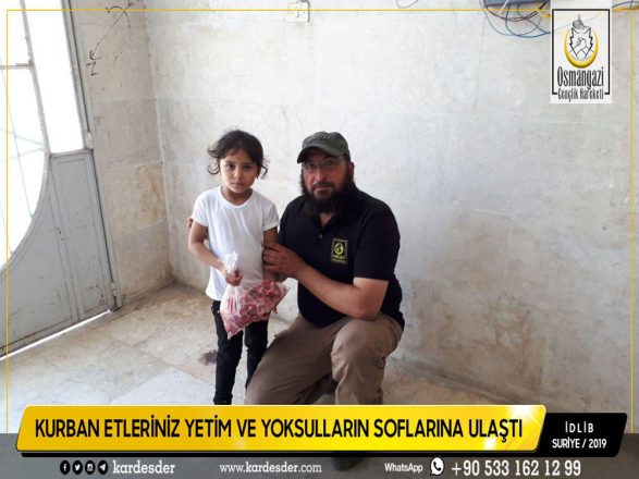 Türkmen Dağı Halep ve İdlibin yetimleri Kurban etlerinizle sevindi 02