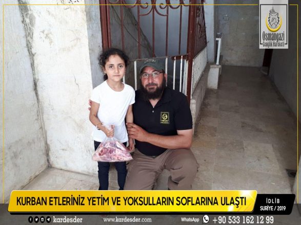 Türkmen Dağı Halep ve İdlibin yetimleri Kurban etlerinizle sevindi 03