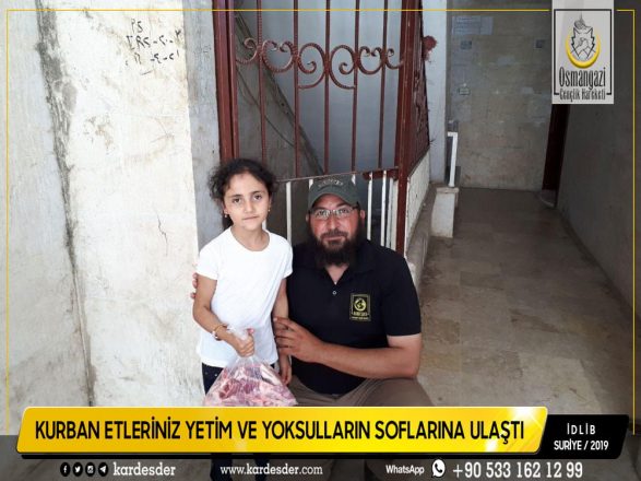 Türkmen Dağı Halep ve İdlibin yetimleri Kurban etlerinizle sevindi 04