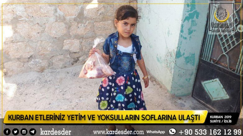 Türkmen Dağı Halep ve İdlibin yetimleri Kurban etlerinizle sevindi 32