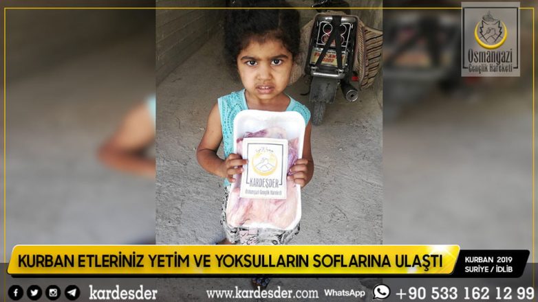 Türkmen Dağı Halep ve İdlibin yetimleri Kurban etlerinizle sevindi 37