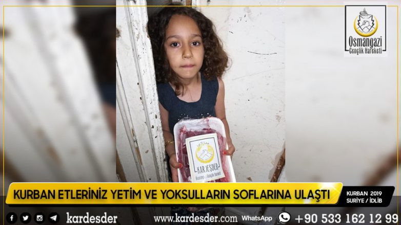 Türkmen Dağı Halep ve İdlibin yetimleri Kurban etlerinizle sevindi 39