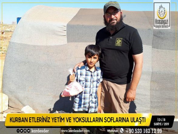 İdlibden Türkmen Dağına Kurban etleriniz yetimleri sevindiriyor 06
