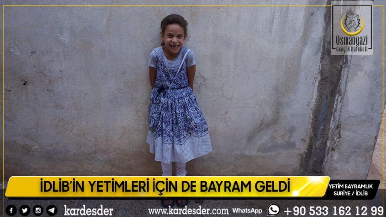 İdlibin yetimleri bu bayram da güldü 13