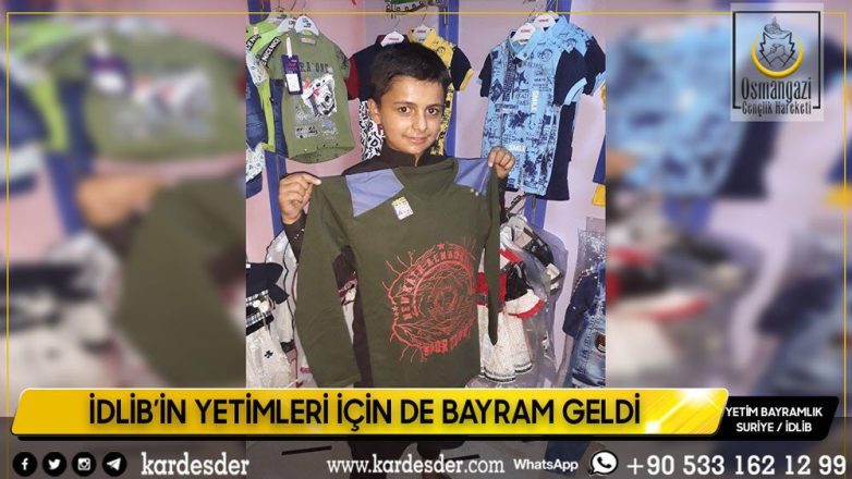İdlibin yetimleri bu bayram da güldü 38