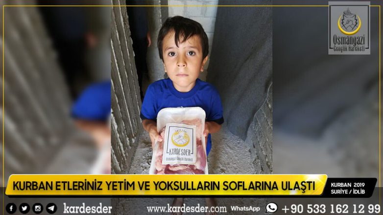Türkmen Dağı Halep ve İdlibin yetimleri Kurban etlerinizle sevindi 38