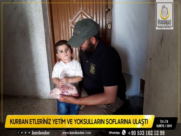 İdlibden Türkmen Dağına Kurban etleriniz yetimleri sevindiriyor 01